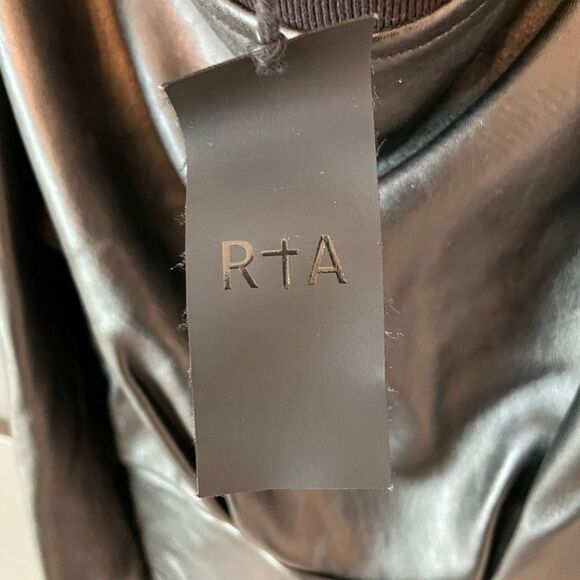 RtA Rachele Faux Leather Dress Black size XS - Picture 5 of 7